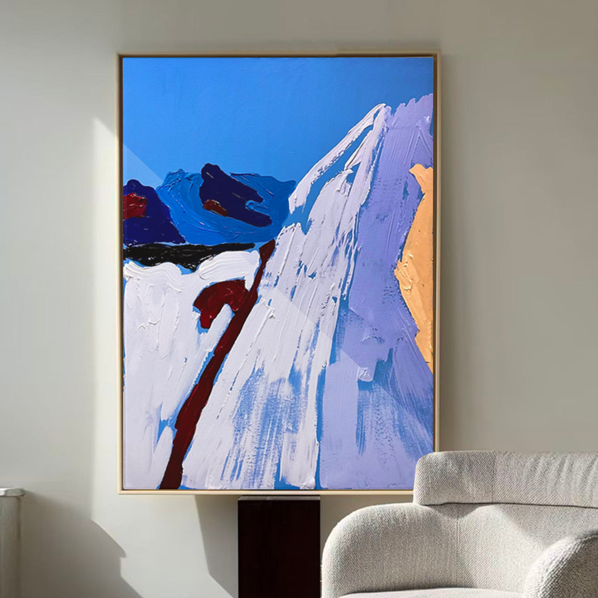 Abstract Landscape Painting – Antarctica | Original Acrylic Art Art Of Meka Studio