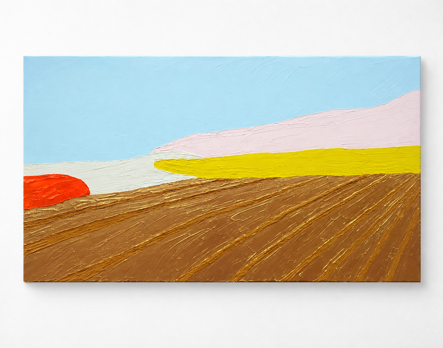 Jesenný vinohrad – Abstract Landscape Painting Art Of Meka Studio