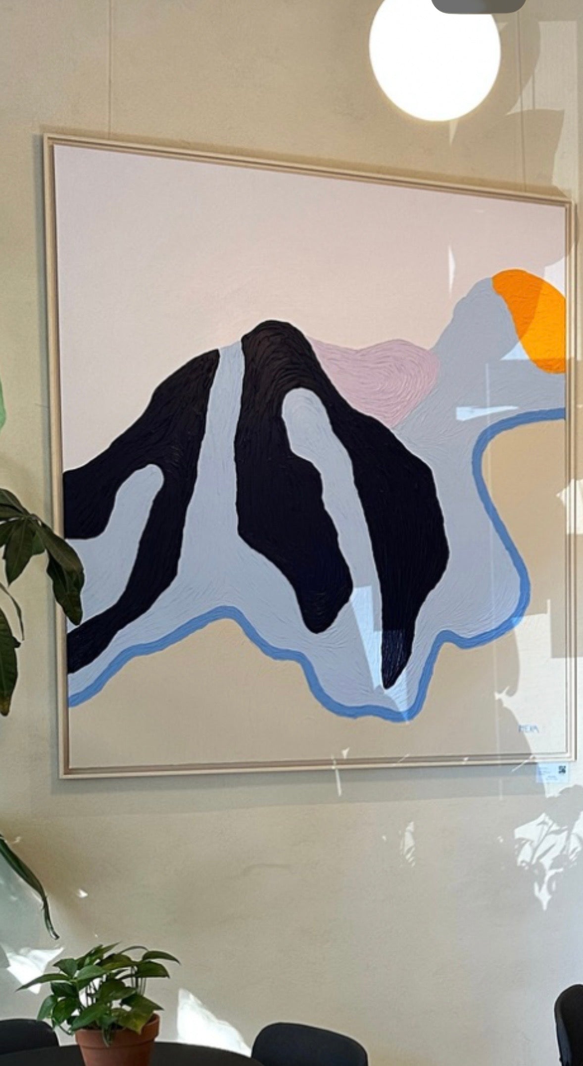 Mountain Abstract Painting – Končiare I | Original Acrylic Art Art Of Meka Studio