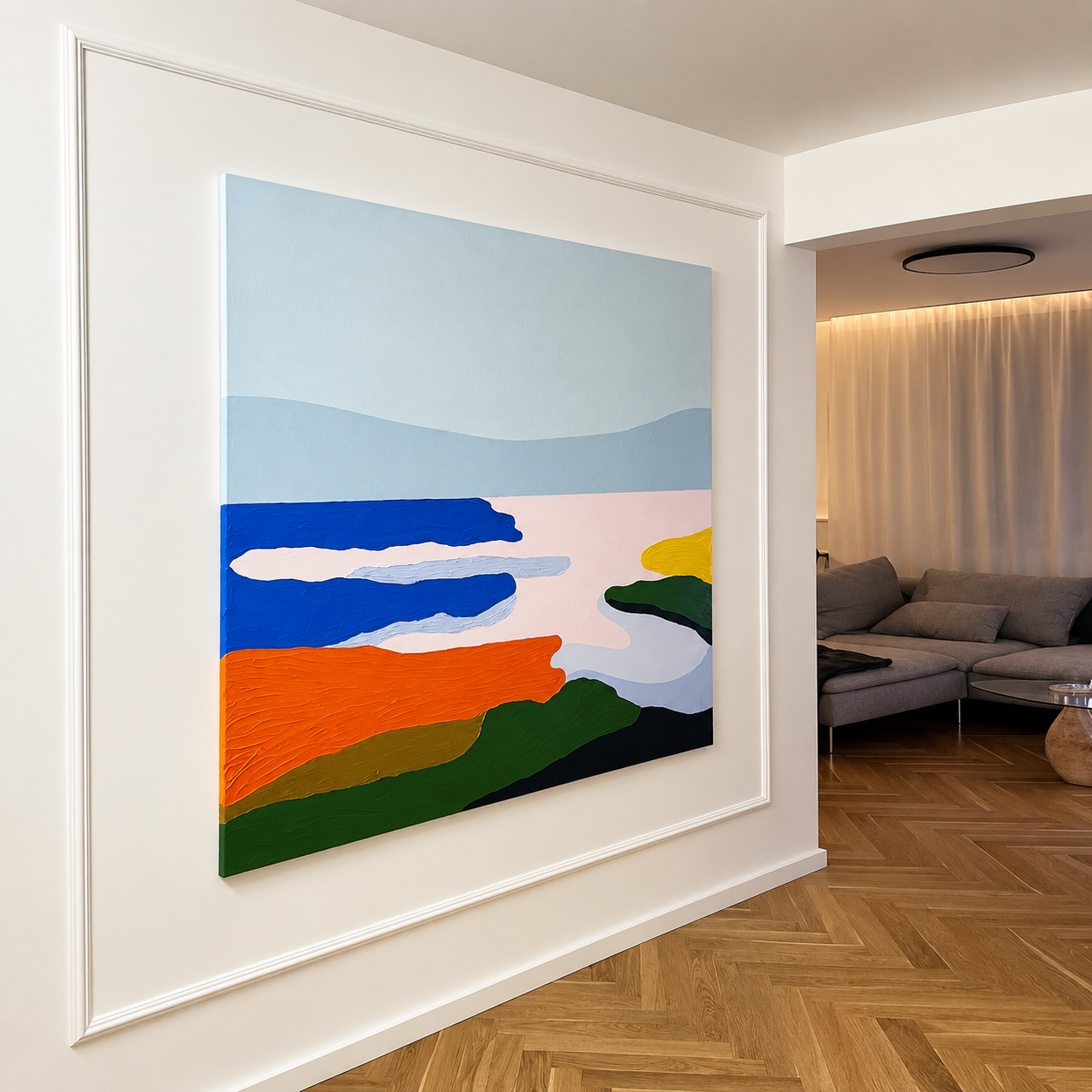 Island – Abstract Landscape Painting Art Of Meka Studio