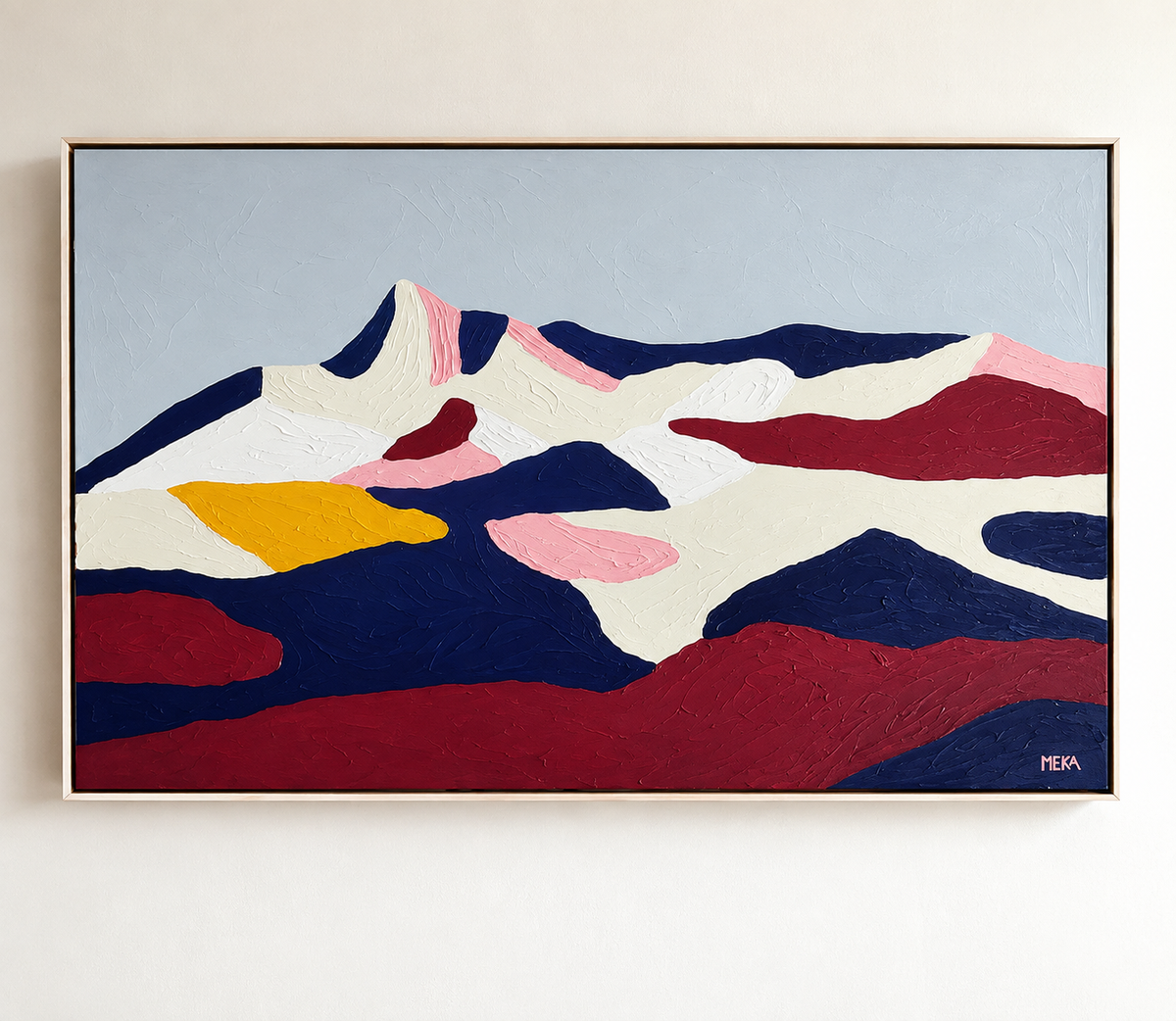 Tatry II – Abstract Mountain Painting Art Of Meka Studio