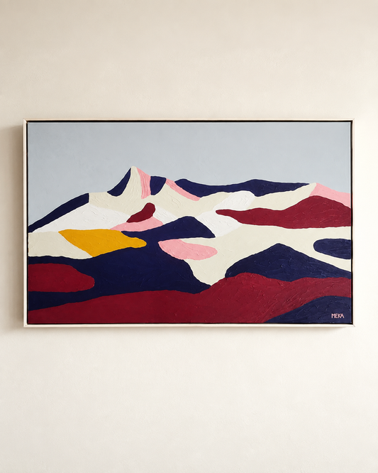 Tatry II – Abstract Mountain Painting Art Of Meka Studio