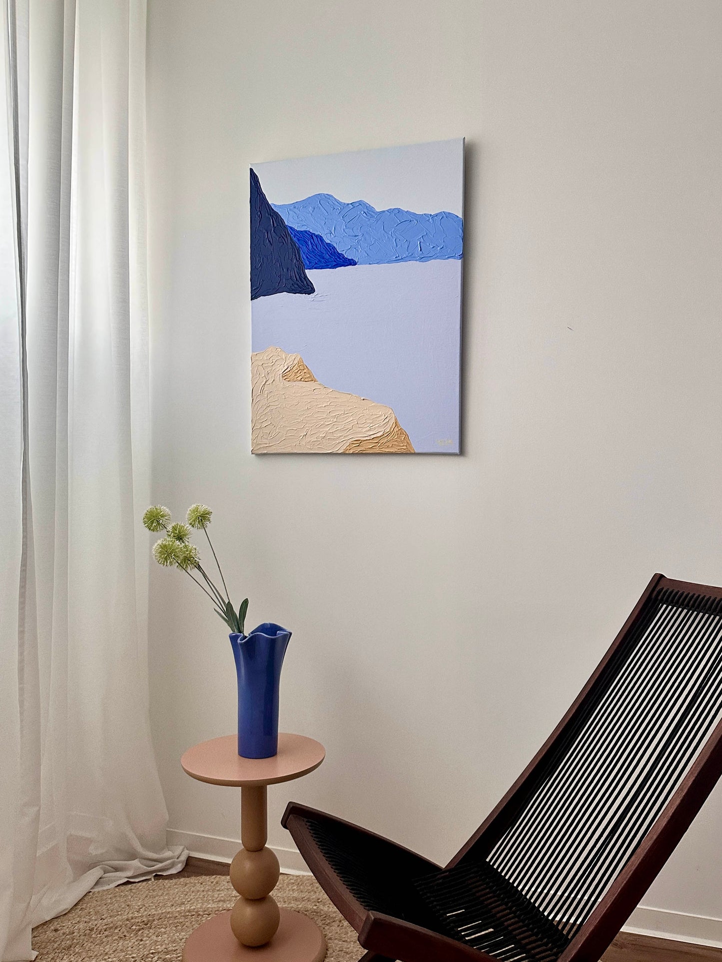 Lago di Como | Original Abstract Landscape Painting Art Of Meka Studio