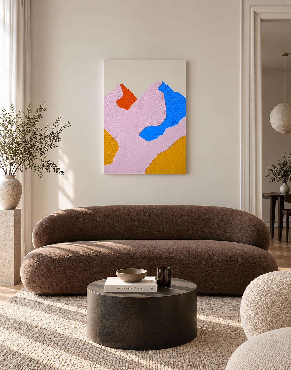 Mountain Abstract Painting – Končiare III | Original Acrylic Art Art Of Meka Studio