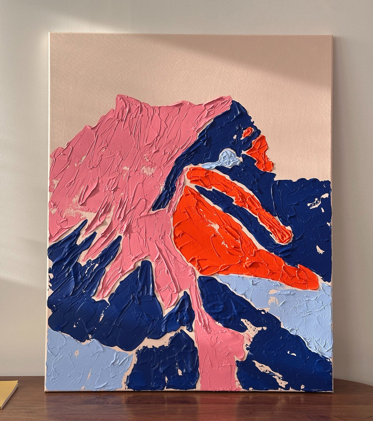 Contemporary Abstract Artwork – Shield | Original Acrylic Painting on Canvas Art Of Meka Studio