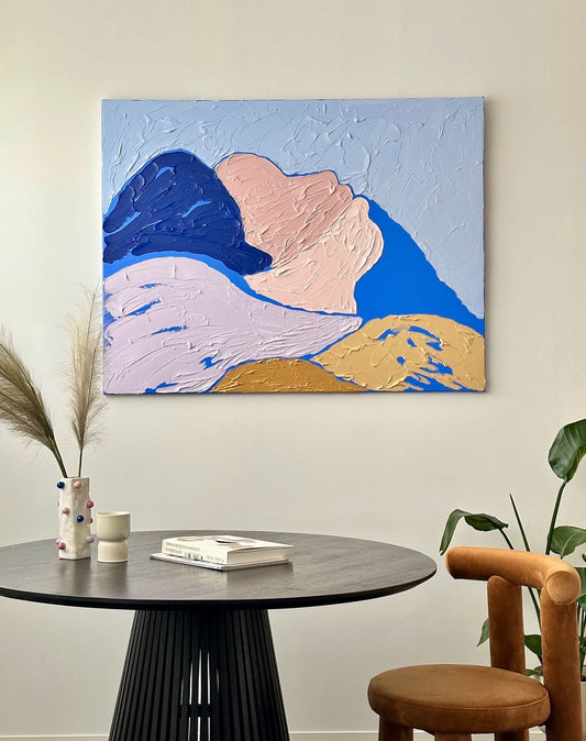 Minimalist Abstract Painting – Calm | Original Acrylic Artwork Art Of Meka Studio