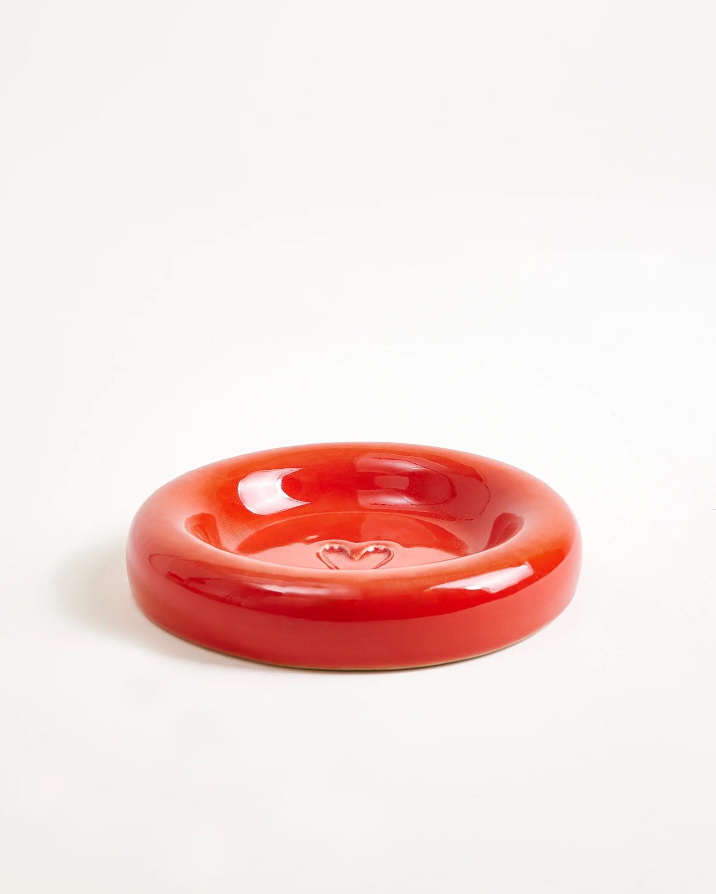  Seia Cup & Saucer Heart Red