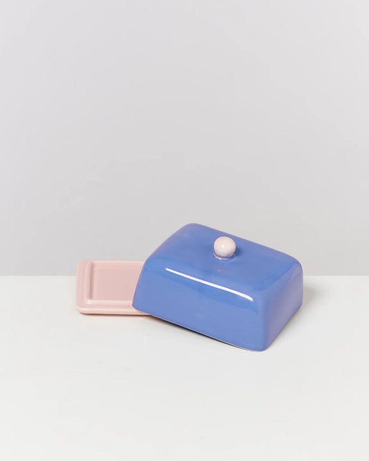 Seia - butterdish blue pink