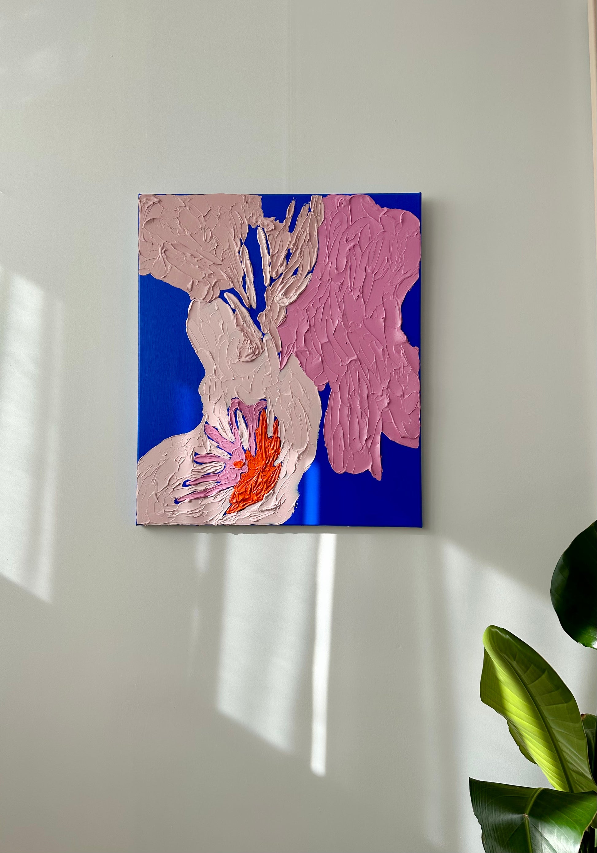 Abstract Floral Artwork – Floral VII | Original Acrylic Painting Art Of Meka Studio na predaj 